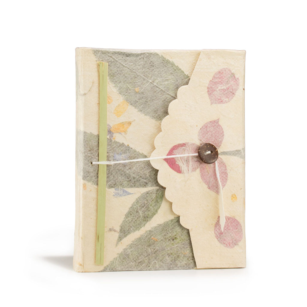 Cuaderno grande de Lokta Bougainvillea (15x12cm) - 45 hojas
