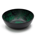 Cuenco tibetano de aluminio - hongo mágico - verde (20cm)