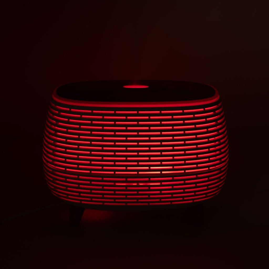 Aromaterapia Futurista con estrías - USB - Cambio de color - Control remoto