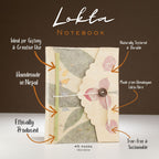 Cuaderno grande de Lokta Bougainvillea (15x12cm) - 45 hojas