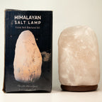 Lámpara de Sal del Himalaya de Cristal de Roca - & Base apx 8-10kg