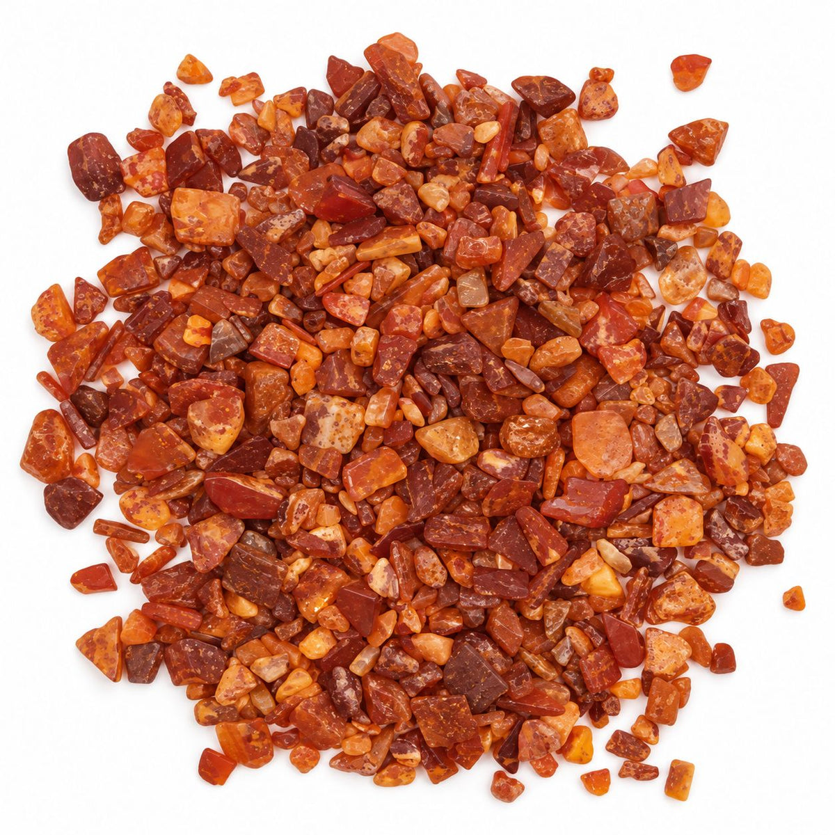 Carnelian Gemstone Chips Bulk - 1KG