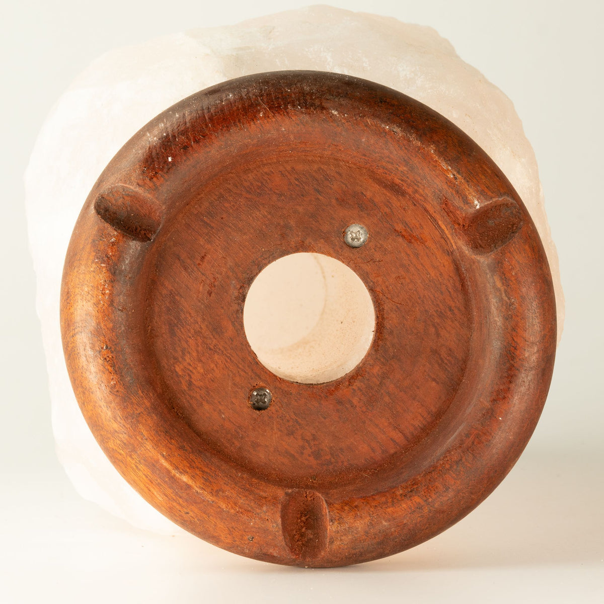 Lámpara de Sal del Himalaya de Cristal de Roca - & Base apx 8-10kg