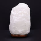Lámpara de Sal del Himalaya de Cristal de Roca - & Base apx 3-5kg