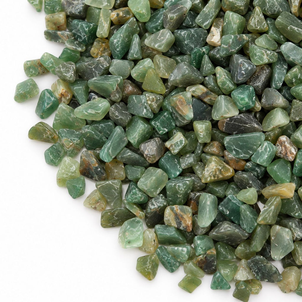 Green Avenurine Gemstone Chips Bulk - 1KG
