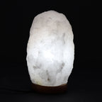 Lámpara de Sal del Himalaya de Cristal de Roca - & Base apx 3-5kg
