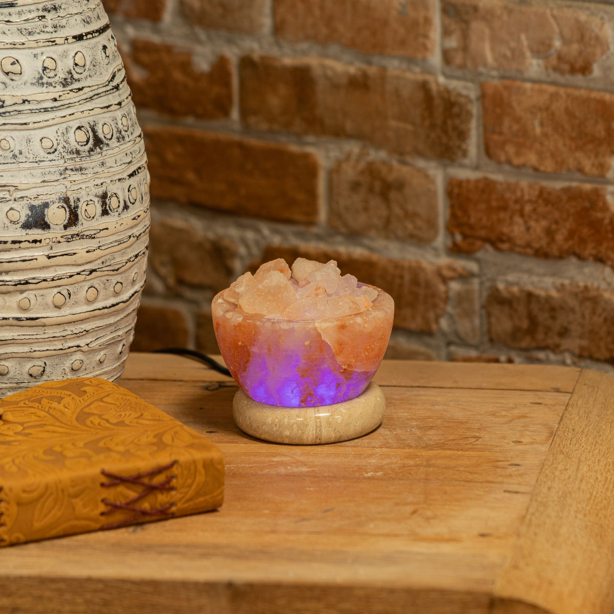 Lámpara de sal USB - Cuenco de fuego