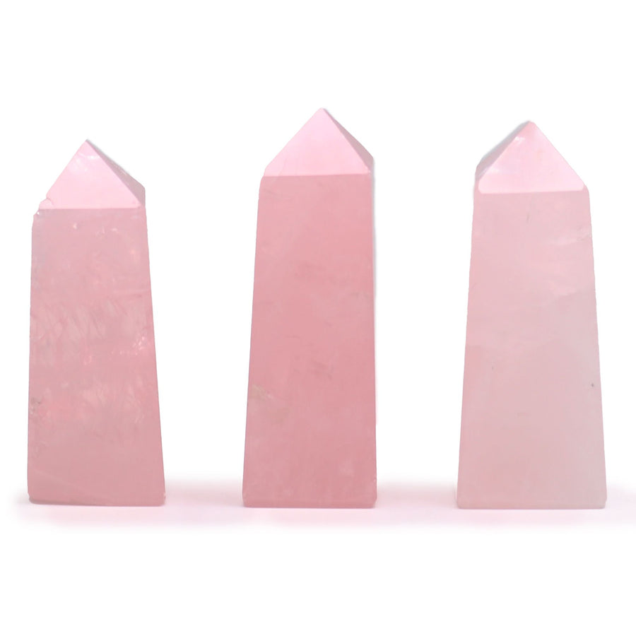 Puntas de obelisco de piedra preciosa aprox. 5 cm - cuarzo rosa