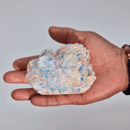 Cuarzo Natural Mejorado Grande - Cuarzo Angel Aura (aprox 300-450gm 8-15cm)