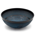 Gran cuenco tibetano de aluminio - diseño tibetano de doble Dorjy - azul (27 cm)