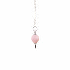Facted Gemstone Pendulum - Rose Quartz