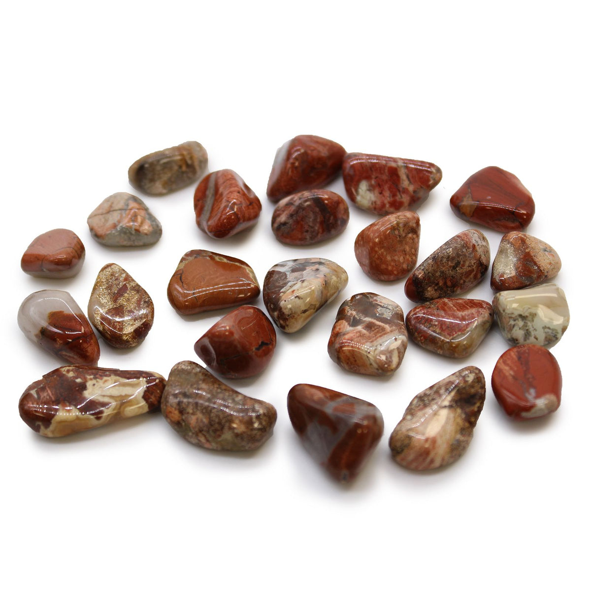 Pequeñas piedras africanas (pack de 24) - Jaspe claro - Brecciated