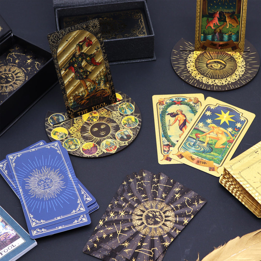 Juego de cartas de Tarot Waite con lámina de plata - con folleto