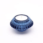 Portavelas reversible con diseño de flor para cena / vela de té - Azul