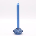 Portavelas reversible con diseño de flor para cena / vela de té - Azul