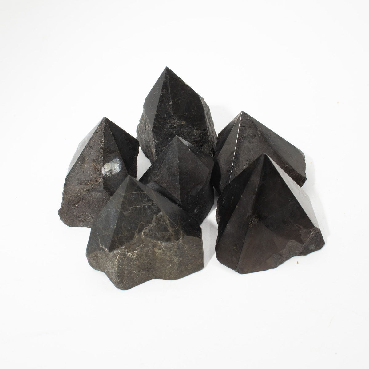 Puntas pulidas de piedra preciosa - turmalina india  (aprox. 5-6 piezas)