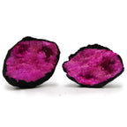 Geodas de calcita coloreada - Piedra Negra - Rojo Oscuro