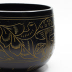 Cuenco sonoro de caldero - Hongo mágico - Amarillo (15 cm)
