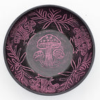 Cuenco tibetano de aluminio - Hongo Mágico - Rosa (20 cm)