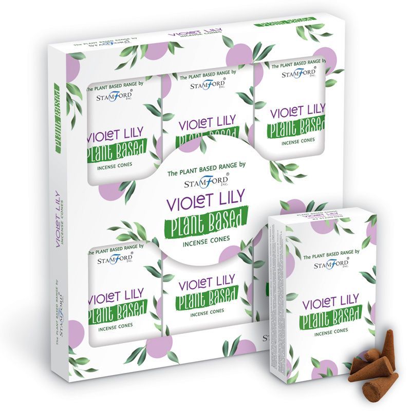Conos de Incienso a Base de Plantas - Violeta Lilly
