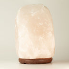 Lámpara de Sal del Himalaya de Cristal de Roca - & Base apx 8-10kg