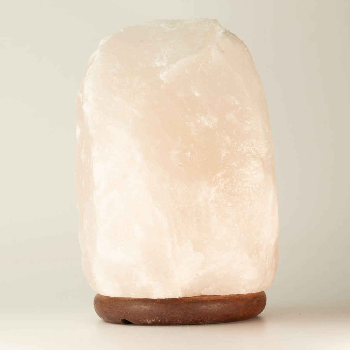 Lámpara de Sal del Himalaya de Cristal de Roca - & Base apx 8-10kg