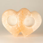 Portavelas Sal Doble Corazón 1Kg