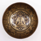 Cuenco Tibetano Curativo Grabado - 16cm - 7 Chakras