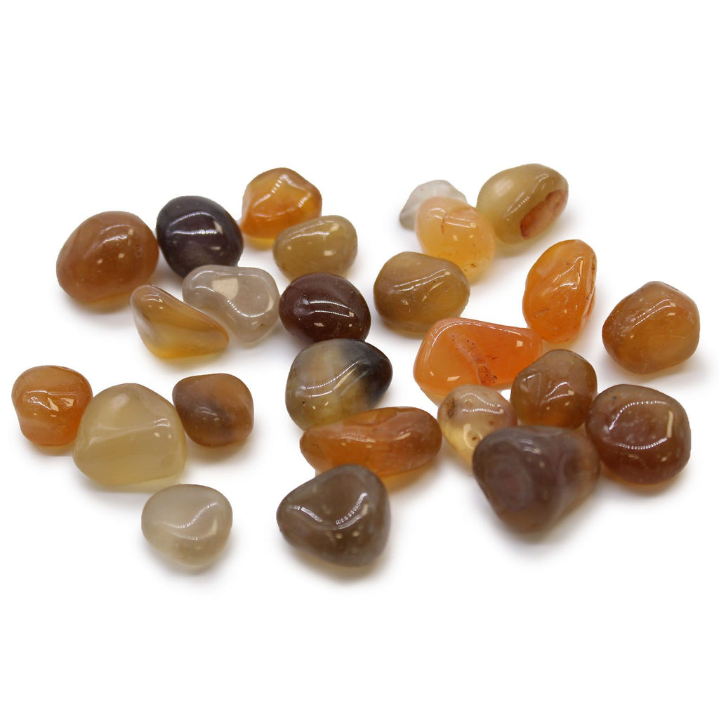 Pequeñas piedras africanas (pack de 24) - Ágata cornalina - Mozambique