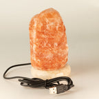 Lámpara de sal natural USB de calidad - 11,5 cm