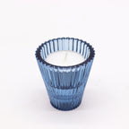 Portavelas reversible para cena / vela de té - Azul real