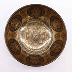 Cuenco Tibetano Curativo Grabado - 21cm - Om y Buda