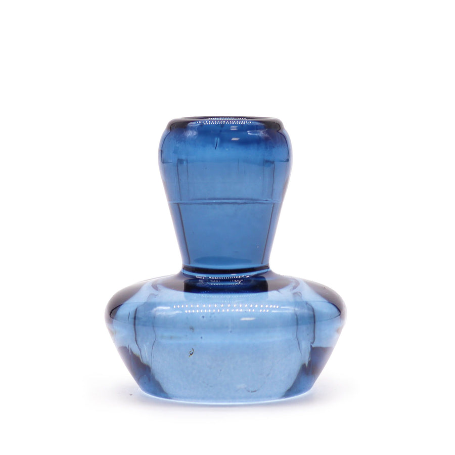 Portavelas reversible con diseño de seta para cena / vela de té - Azul real