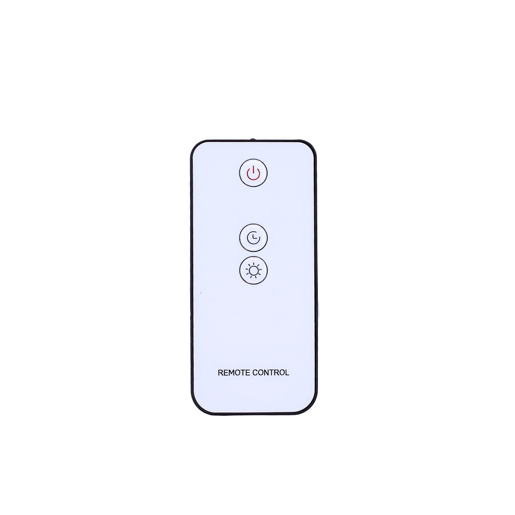 Difusor de aroma con efecto de llama de piedra de sal - USB blanco - Cambio de color y temporizador