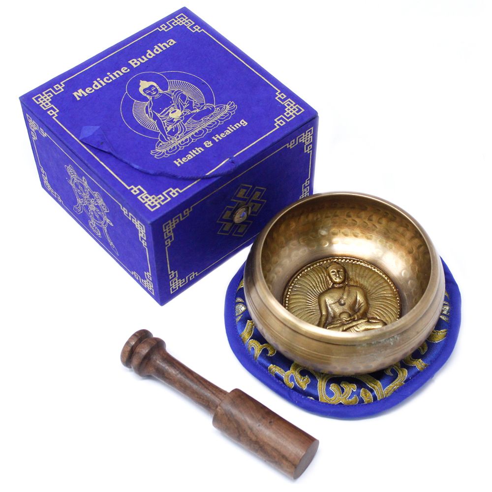 Cuenco tibetano set - Medicina Buda 10cm (min 500gm)