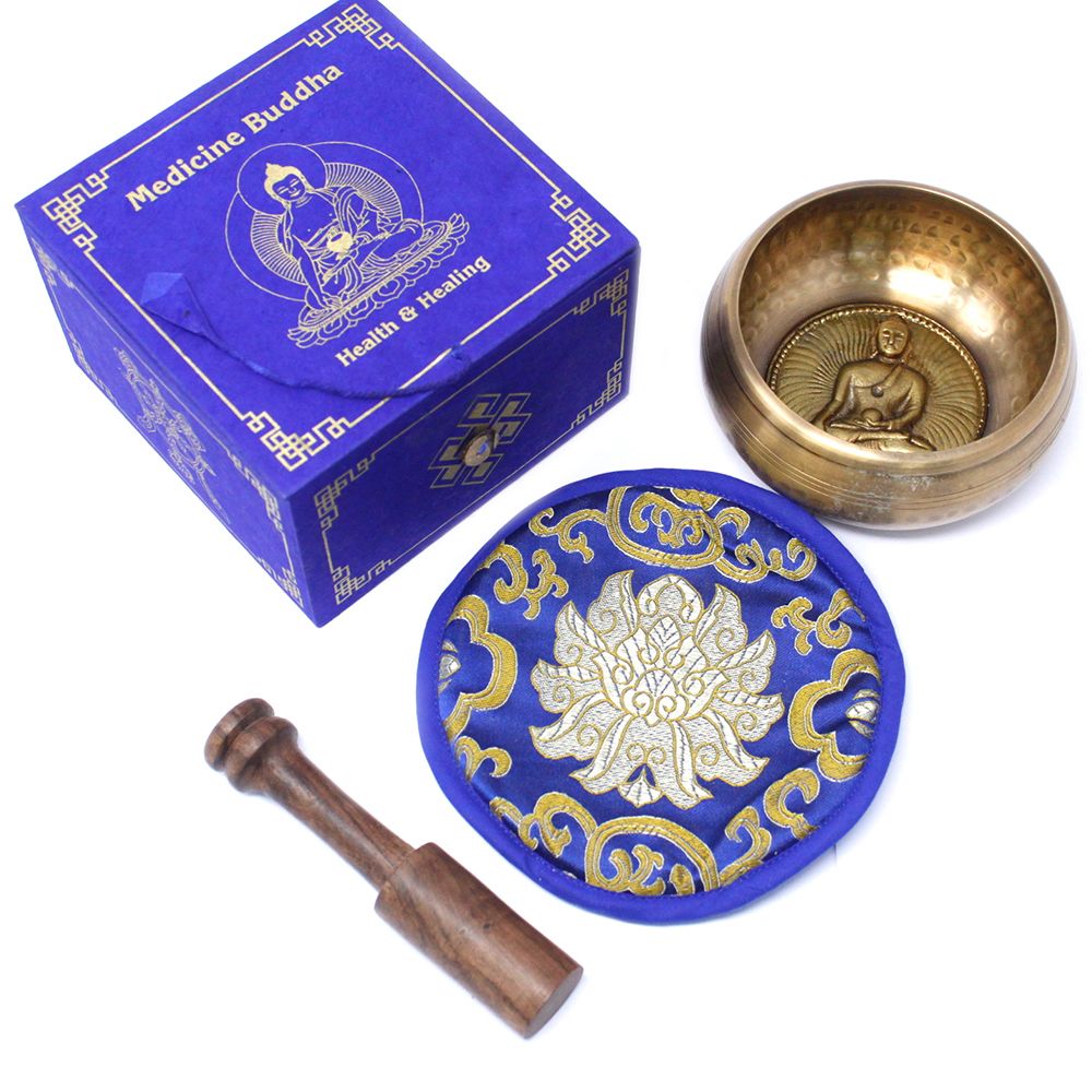 Cuenco tibetano set - Medicina Buda 10cm (min 500gm)
