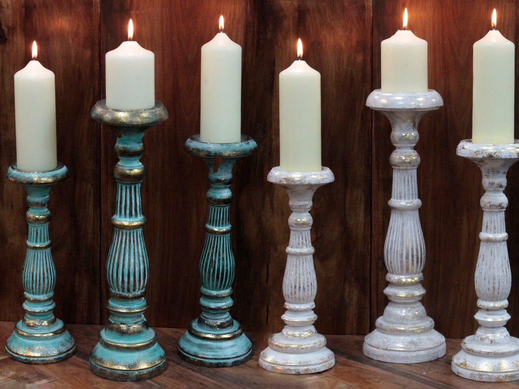 Candelabro Pequeño - Oro Blanco