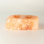 Portavelas de sal natural - 2 agujeros
