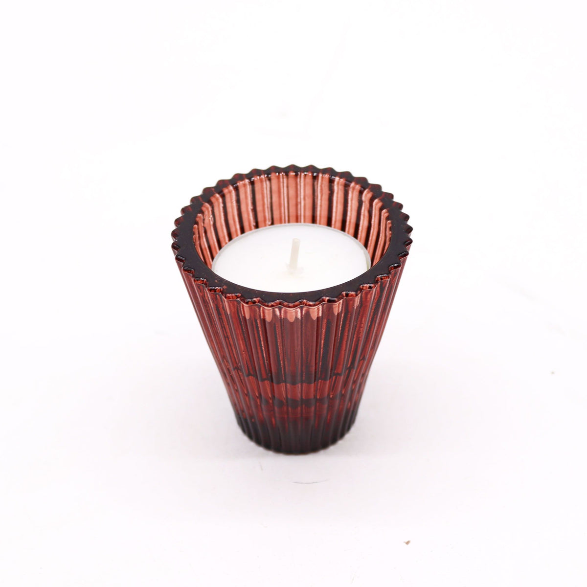 Portavelas reversible para cena / vela de té - Rojo Vampiro